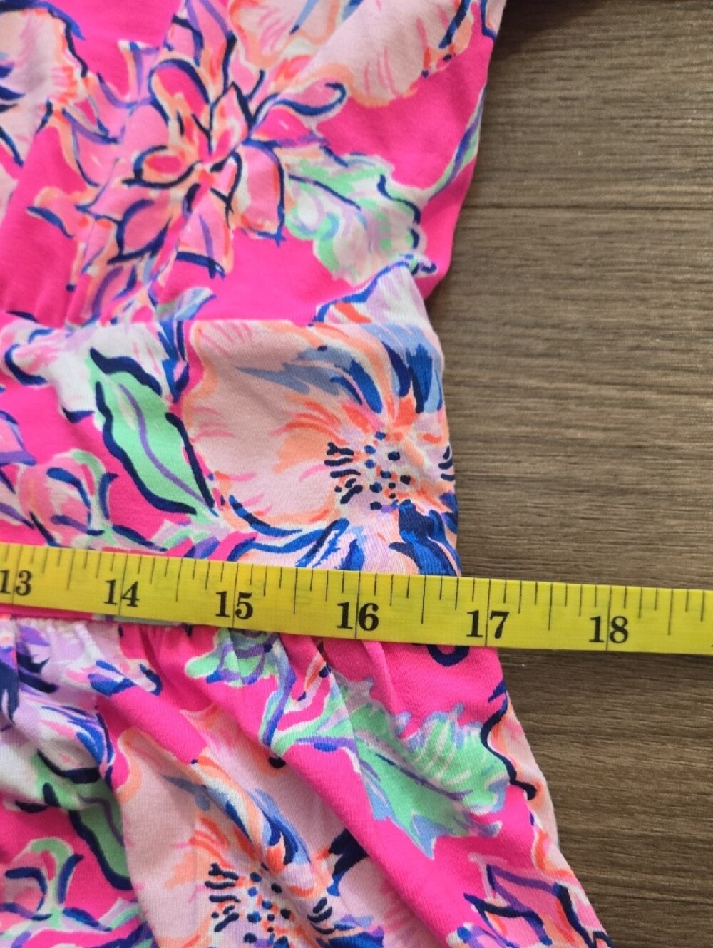 Lilly Pulitzer Carmella Dress Fit And Flare "Pink Isle/Last Bud Not Least" Sz 14 - Picture 10 of 11